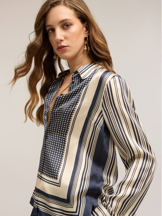Motivi Motivi Camicia 5051Q000963N0R2 Blu Regular Fit