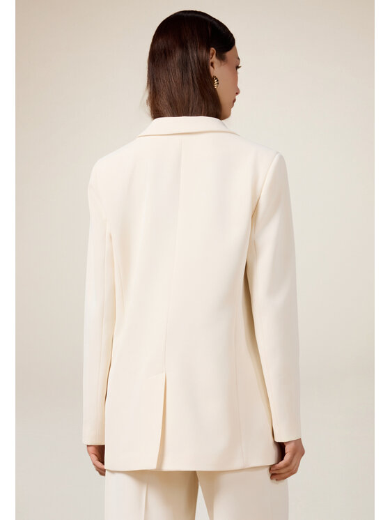 Oltre Oltre Giacca di transizione Q778R004552N021 Bianco Regular Fit