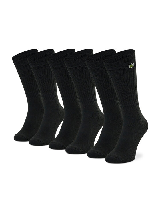 Lacoste Lacoste 3er-Set hohe Unisex-Socken RA4182 Schwarz