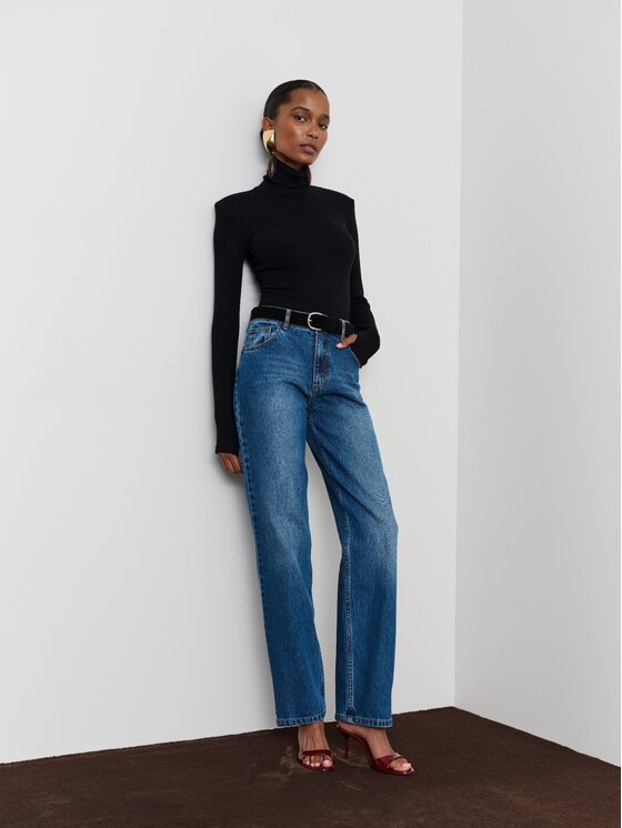 La Mania La Mania Spodnie dresowe PAMELA Niebieski Classic Fit