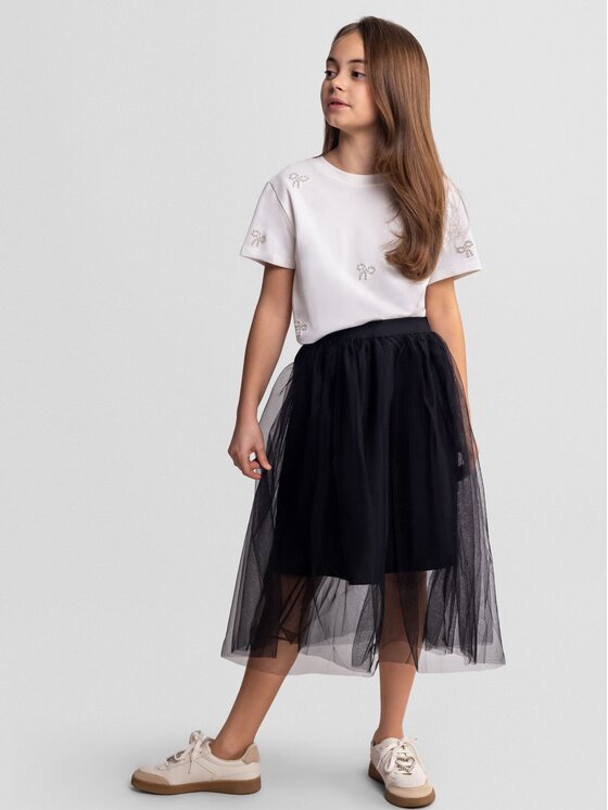 minoti minoti Spódnica maxi 30SKIRT159 Czarny Regular Fit