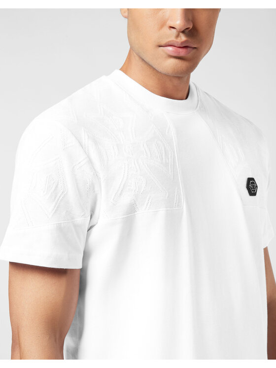 PHILIPP PLEIN PHILIPP PLEIN T-Shirt 26195 Biały Regular Fit