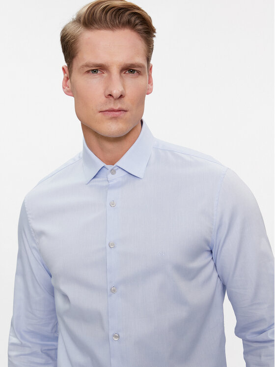 Calvin Klein Calvin Klein Košile K10K108426 Modrá Slim Fit