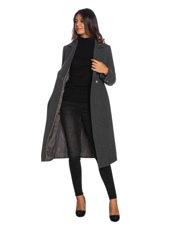Yes Zee Cappotto Cappotto donna Grigio Classic Fit