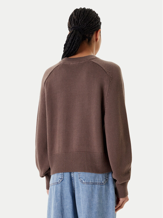 Tommy Hilfiger Tommy Hilfiger Sweter WW0WW45700 Brązowy Regular Fit