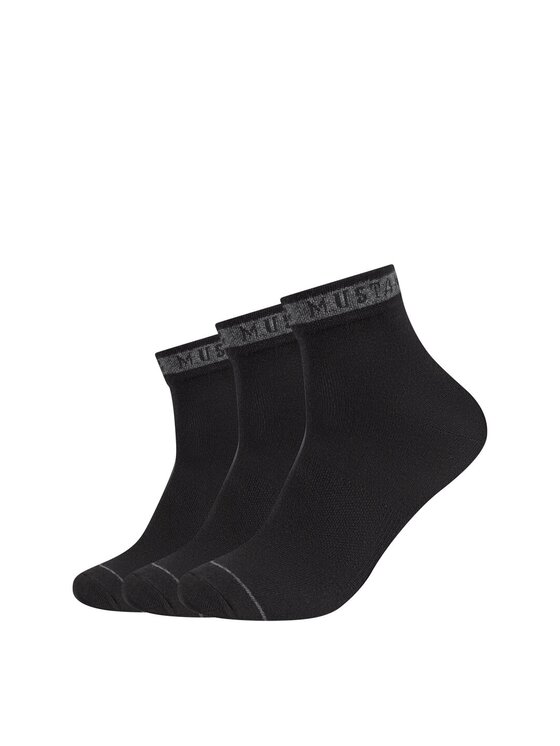 Mustang Mustang Calzini corti 3 PACK SOCKS Nero