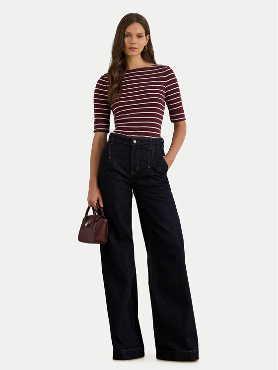 LAUREN RALPH LAUREN LAUREN RALPH LAUREN Bluzka 200P03723001 Brązowy Slim Fit