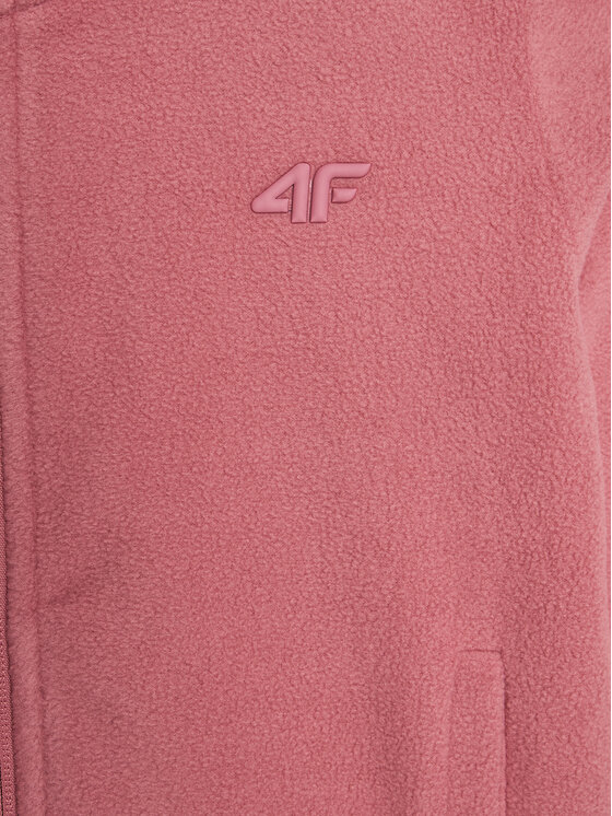 4F 4F Felpa di pile 4FJWMM00TFLEF261 Rosa Slim Fit