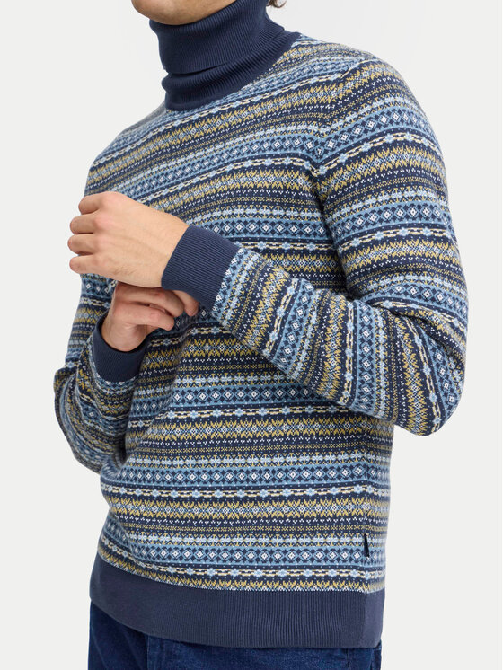 Blend Blend Rollkragenpullover 20717856 Blau Regular Fit