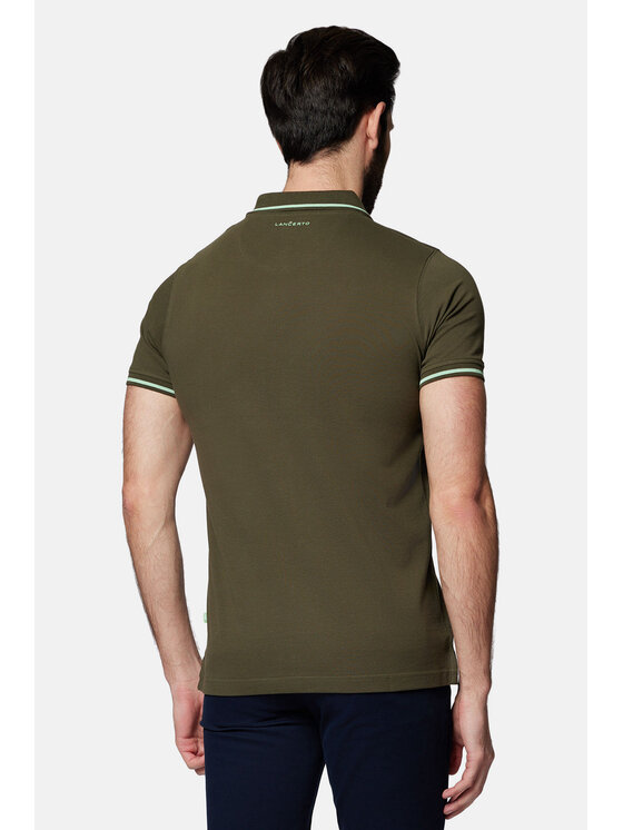 Lancerto Lancerto Polo Morty PO073124000022 Zielony Regular Fit