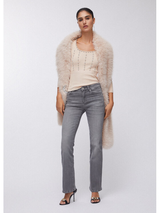 Liu Jo Liu Jo Jeansy UA6185D031488282 Szary Regular Fit