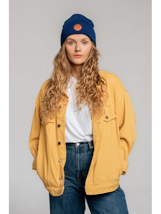 Kabak Kabak Czapka klasyczna beanie Granatowy