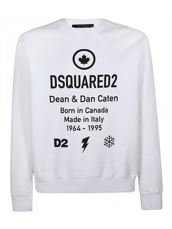 Dsquared2 Dsquared2 Mikina S74GU0425 S25042 Bílá Regular Fit