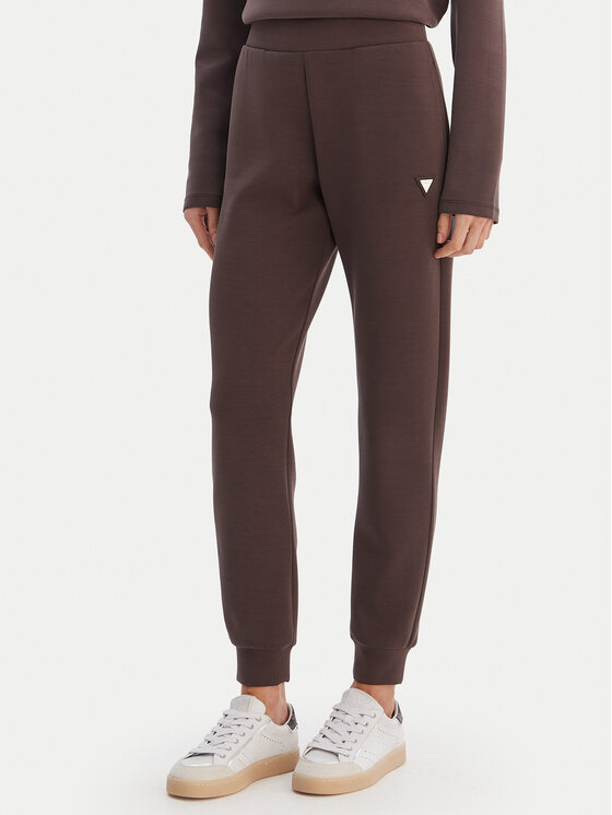 Guess Pantaloni trening V4YB08 KCAY2 Maro Regular Fit