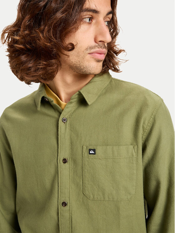 Quiksilver Quiksilver Сорочка Motherfly Solid EQYWT04651 Зелений Regular Fit