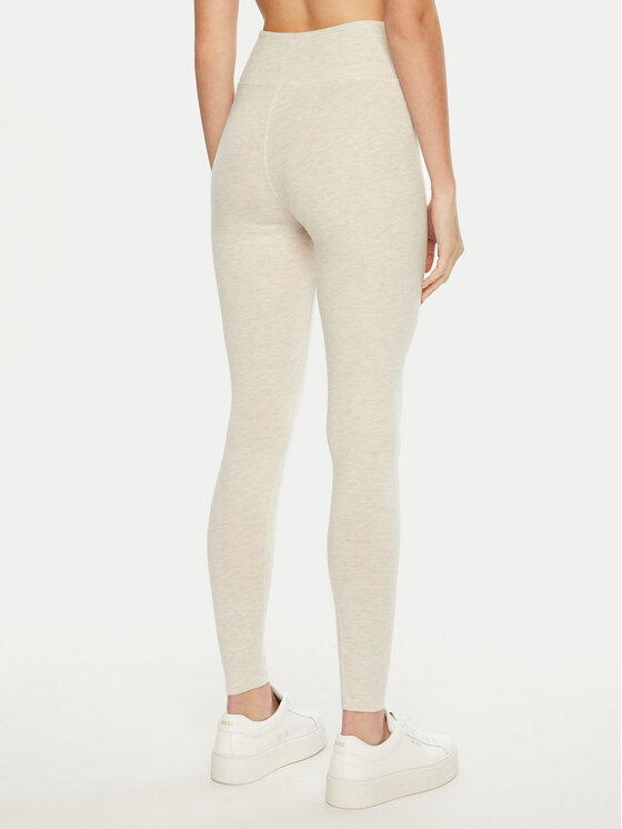 American Vintage American Vintage Leggings Ypawood YPA04BH24 Écru Slim Fit