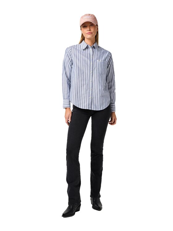 Wrangler Wrangler Koszula 112362597 Granatowy Regular Fit