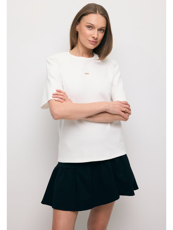 BIZUU BIZUU T-Shirt MELISA Biały Standard Fit