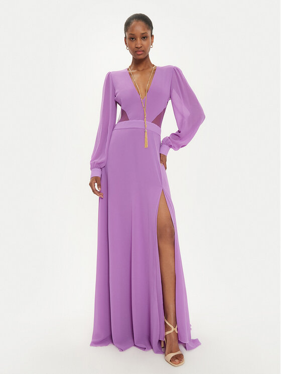 Fracomina Fracomina Abendkleid FQ24WD3013W41201 Violett Regular Fit