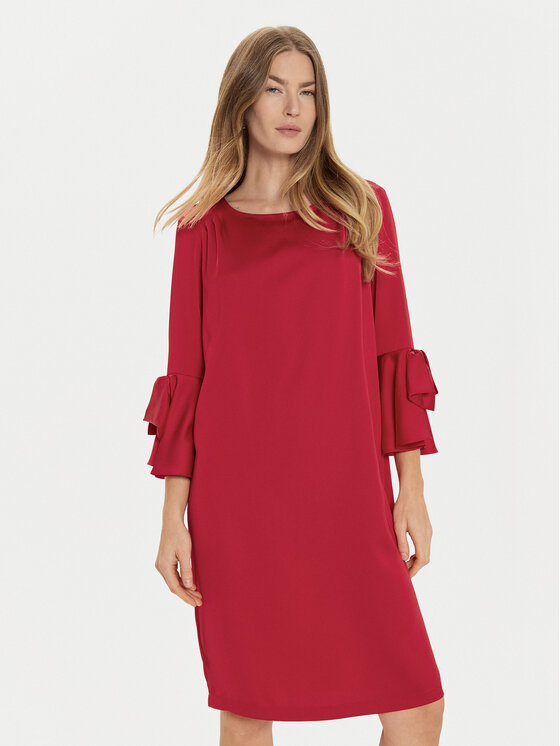 Joseph Ribkoff Φόρεμα κοκτέιλ 244235 Κόκκινο Loose Fit