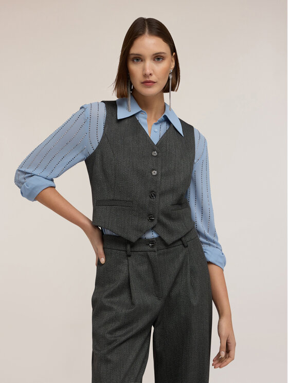 Motivi Motivi Giacca di transizione L010Q000072N0V3 Grigio Slim Fit