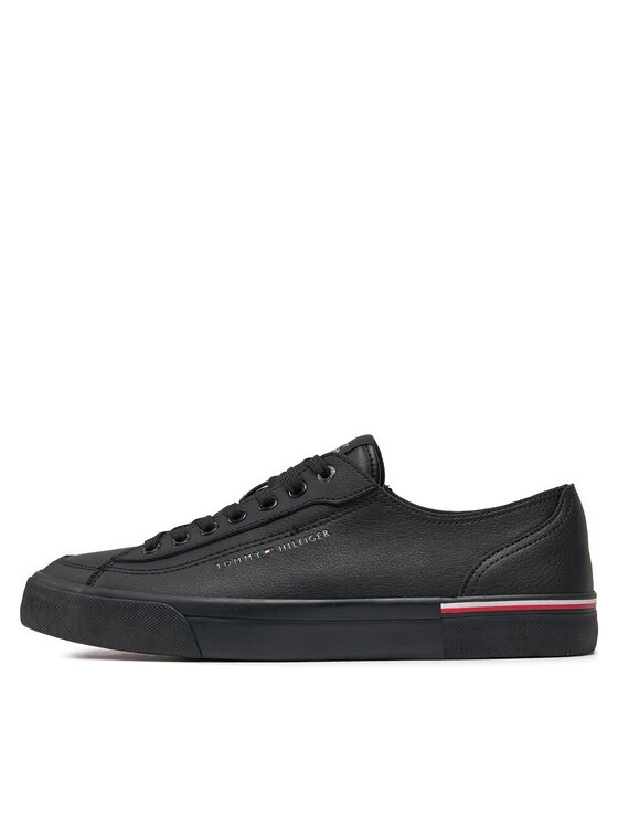 Tommy Hilfiger Tommy Hilfiger Sneakers Corporate Vulc Leather FM0FM04953 Nero