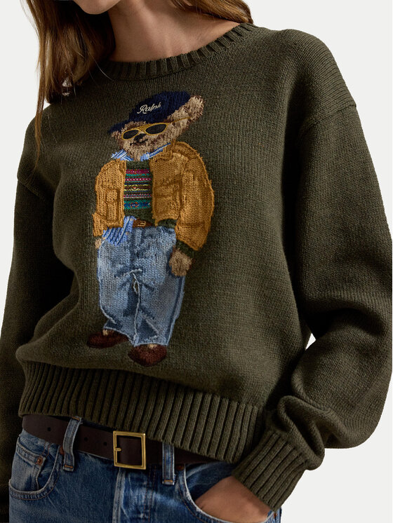 Polo Ralph Lauren Polo Ralph Lauren Πουλόβερ 211B17762001 Σκούρο πράσινο Relaxed Fit