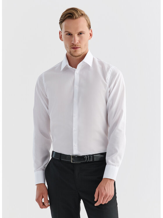 Pako Lorente Pako Lorente Koszula P000B-1X-001 Biały Slim Fit