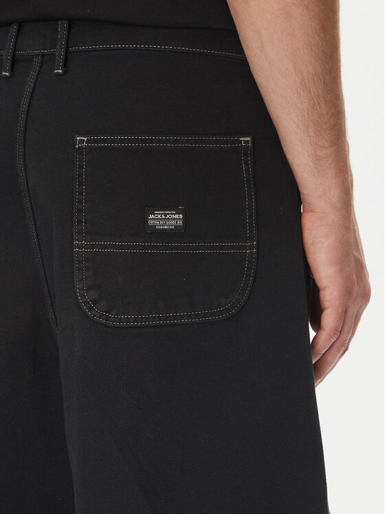 Jack & Jones Jack & Jones Szövet rövidnadrág Owen 12278222 Fekete Baggy Fit