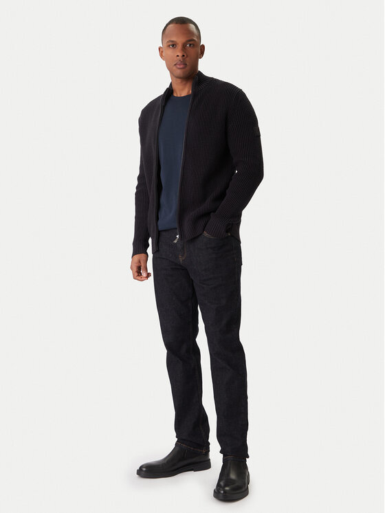 JOOP! Jeans JOOP! Jeans Kardigan Hajoros 30047664 Czarny Modern Fit