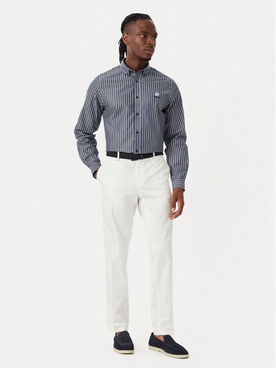 Beverly Hills Polo Club Beverly Hills Polo Club Πουκάμισο P-SS26M-BRASS Σκούρο μπλε Regular Fit