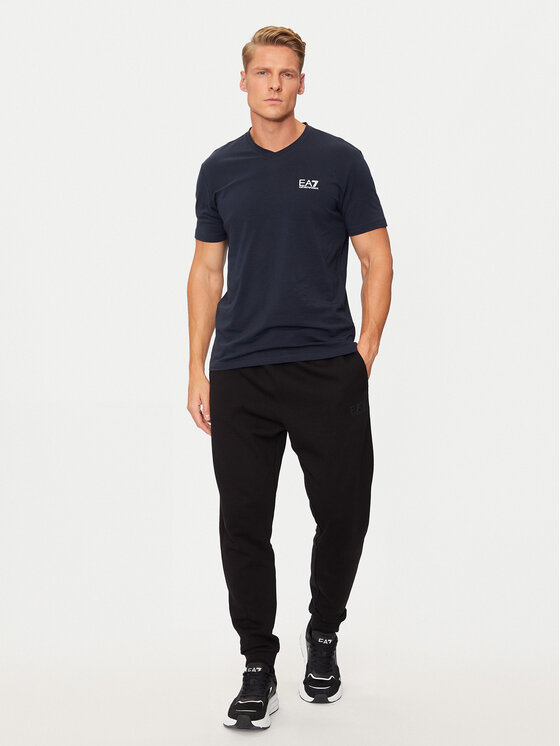 EA7 Emporio Armani EA7 Emporio Armani Póló 8NPT27 PJVQZ 1562 Sötétkék Regular Fit