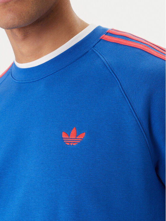 adidas adidas Bluză 3-Stripes KE2426 Albastru Regular Fit