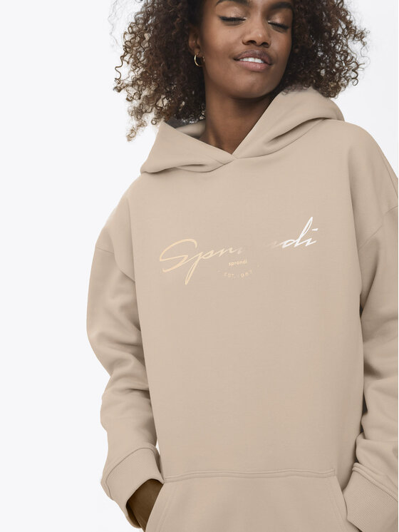 Sprandi Sprandi Strickkleid SP22-SUD011 Beige Relaxed Fit