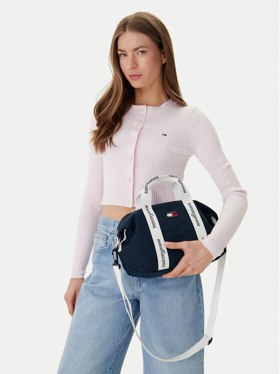 Tommy Jeans Tommy Jeans Ročna torba Ess Daily Mini Tote AW0AW18460 Mornarsko modra