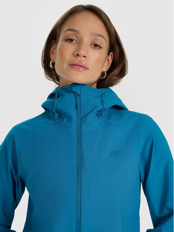 4F 4F Kurtka przejściowa MULTI ACTIVE Turkusowy Regular Fit