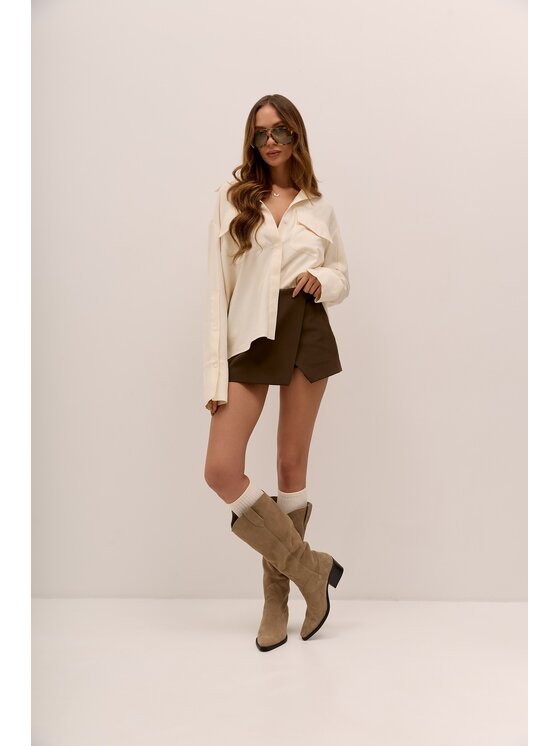 Hottie Hot Hottie Hot Πουκάμισο MOSSA Εκρού Oversize