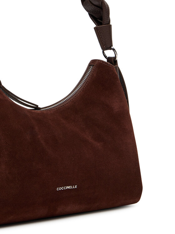 Coccinelle Coccinelle Ročna torba P6P Boheme Suede Bimaterial E1 P6P 13 03 01 Rjava