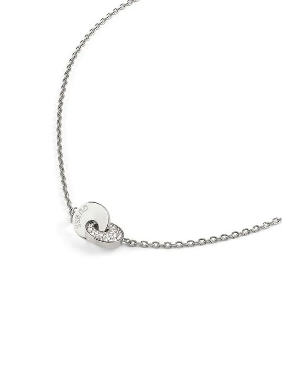 Guess Guess Naszyjnik JUBN05219JW Srebrny