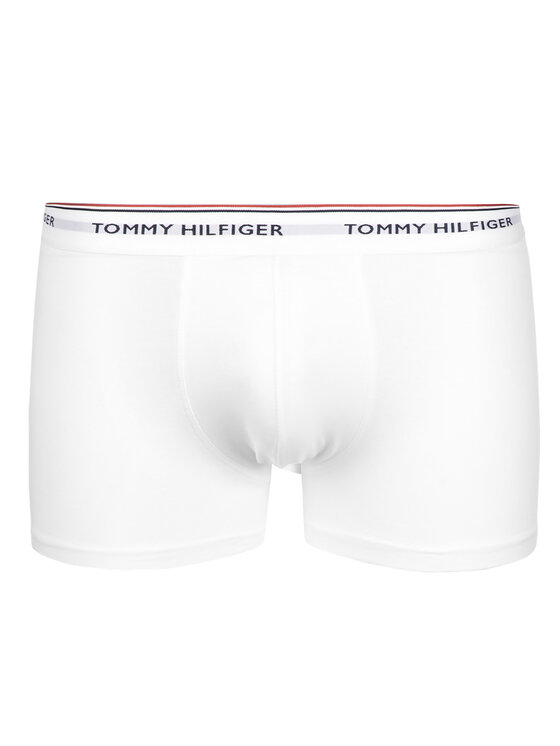Tommy Hilfiger Tommy Hilfiger Set 3 perechi de boxeri 1U87903842 Alb