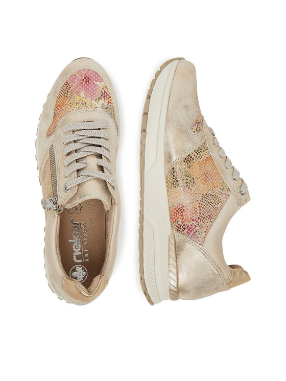 Rieker Rieker Sneakersy N7422-91 Beżowy