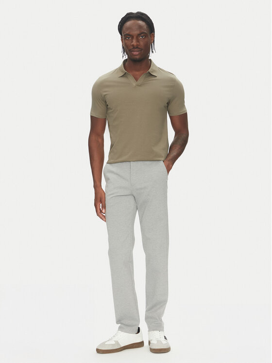 Lindbergh Lindbergh Chino kalhoty 30-006052 Šedá Slim Fit