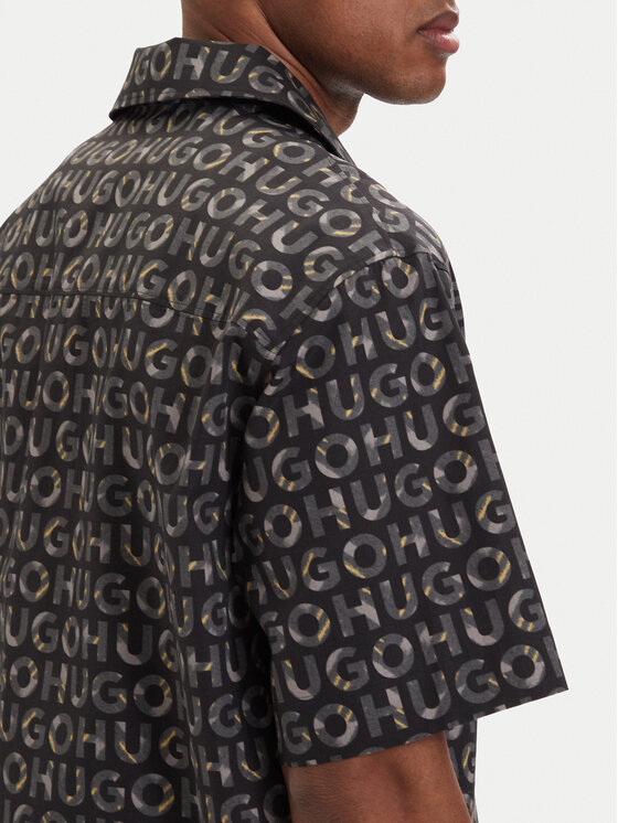 HUGO HUGO Koszula Espino 50560606 Czarny Oversize