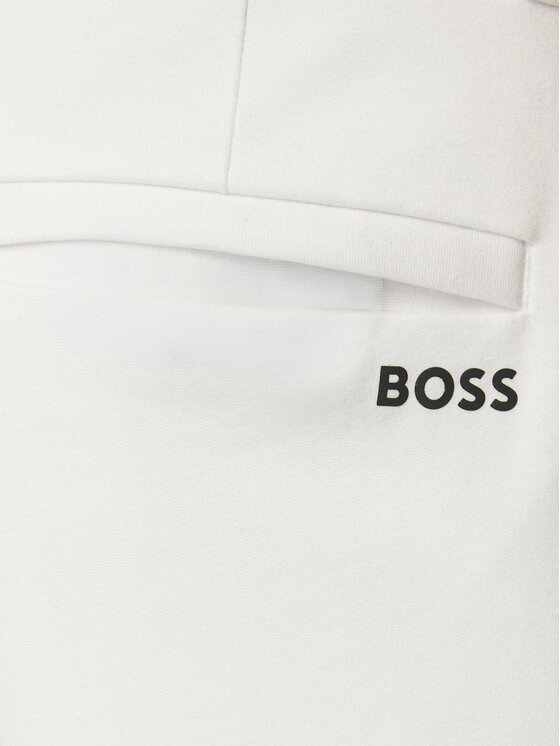 BOSS BOSS Szövet rövidnadrág 50511436 Fehér Regular Fit
