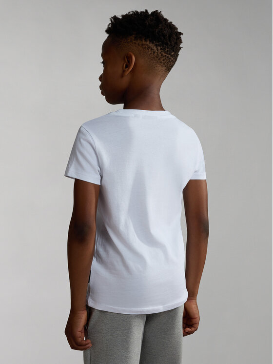 Napapijri Napapijri T-särk NP0A4GEH S Valge Regular Fit