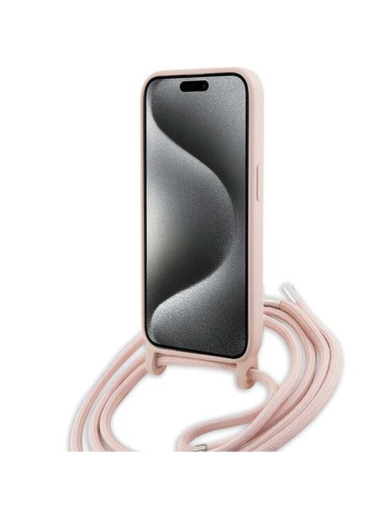 Lacoste Lacoste Etui na telefon Apple iPhone 15 Pro Różowy