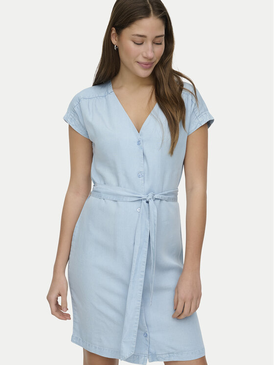 ONLY ONLY Jeanskleid Charis 15363972 Hellblau Regular Fit