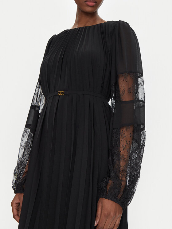 TWINSET TWINSET Sukienka codzienna 251TP2783 Czarny Loose Fit
