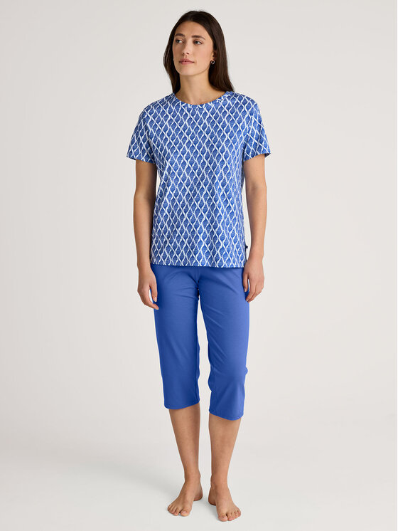 Calida Calida Pyžamo 43153 Modrá Regular Fit
