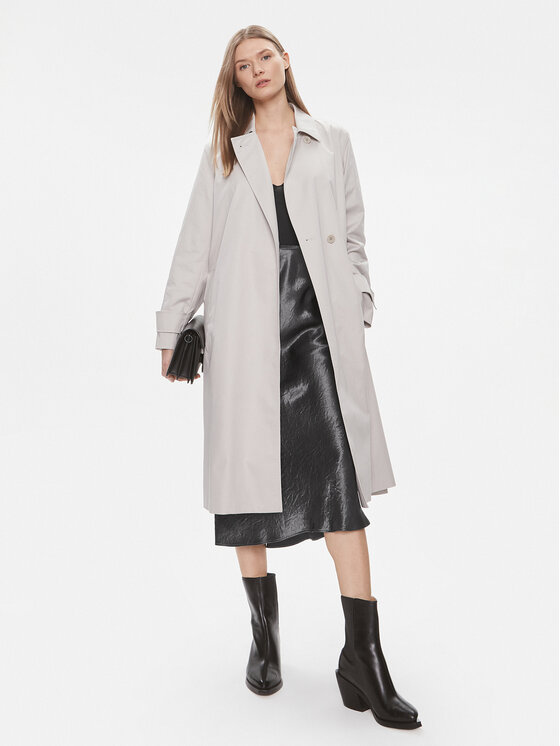 Calvin Klein Calvin Klein Trencz Essential K20K206320 Szary Regular Fit